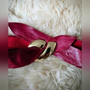 Vintage Faux Leather Statement Belt